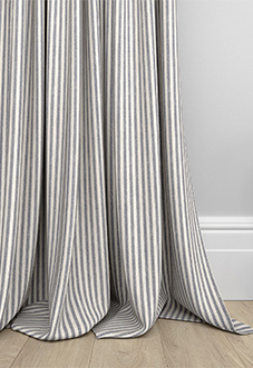 Emily Bond Oscar Stripe, Indigo - Made to Measure Curtains